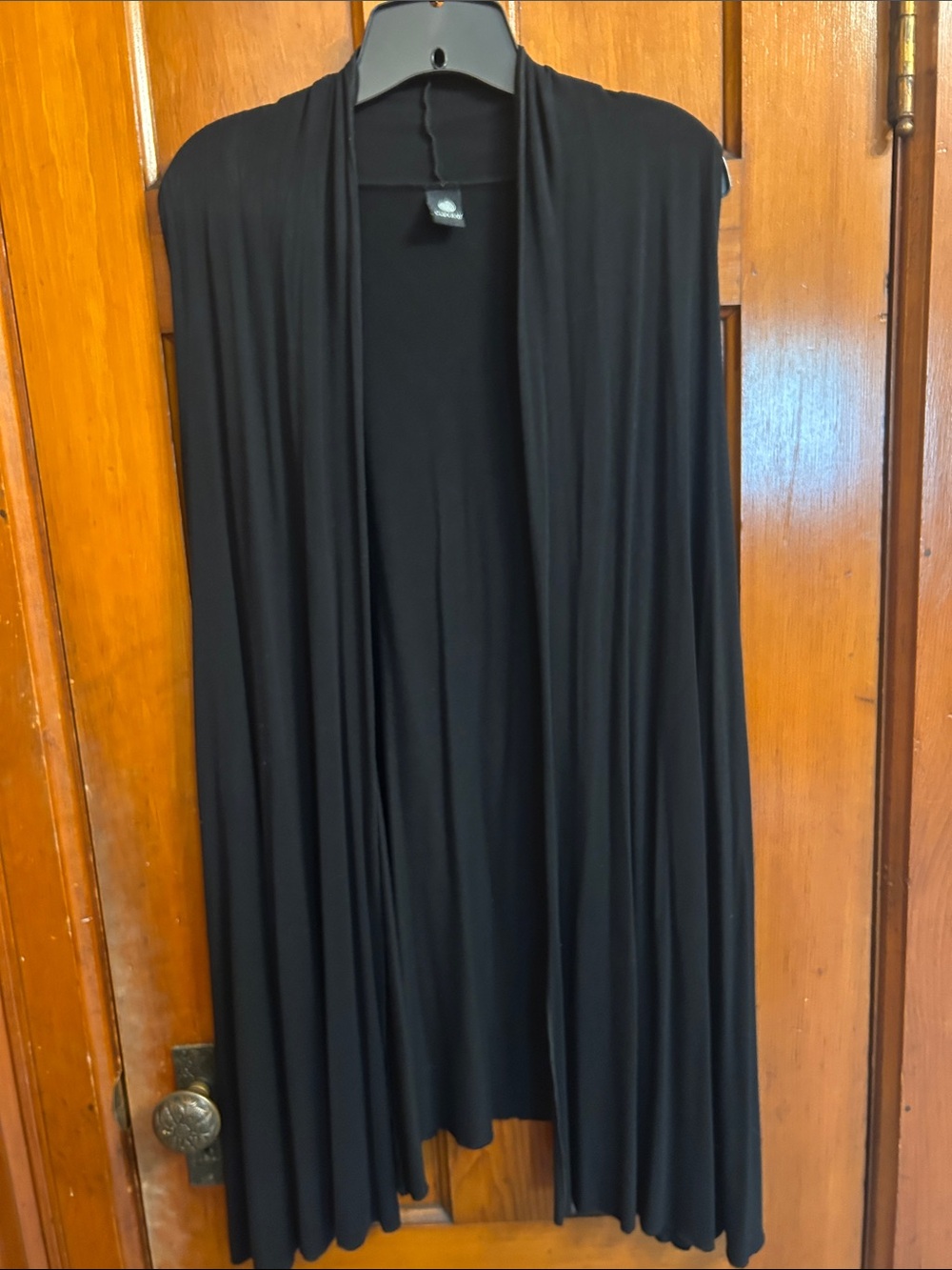 Clea Ray Black Duster/Long Sweater without Sleeves